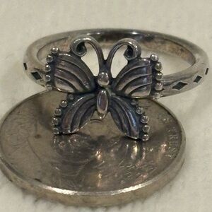 James Avery sterling Silver Butterfly Ring. Size 7 1/2.